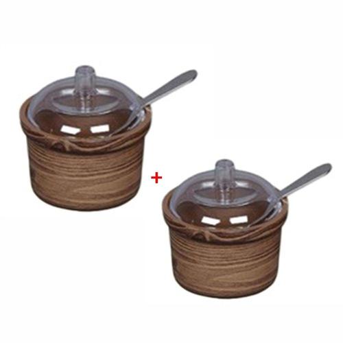 업소용 양념통그릇 소 2개 숟가락 양념그릇 소스통 WC75974