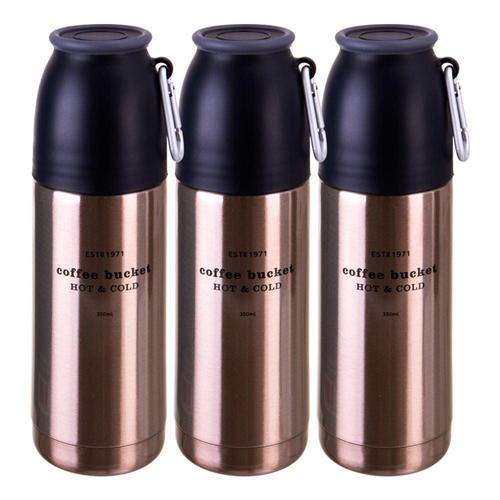 코멕스 트래블러 보온보냉병 골드 350ml X 3개 (WFIYXZS)