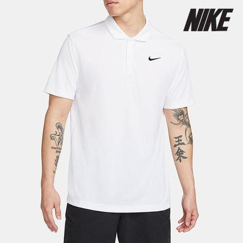 [나이키]반팔티 /W3- DH0858-100 / 코트 드라이 핏 솔리드 테니스 반팔 폴로