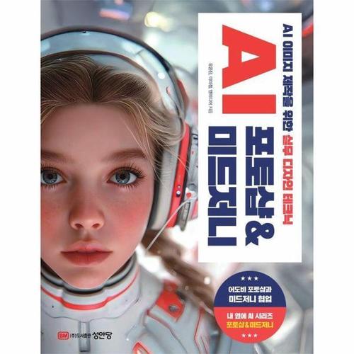[웅진북센]AI 포토샵 & 미드저니 - AI 이미지 제작을 위한 실무 디자인 테크닉 - AI 팀워크를 위한 내 옆..