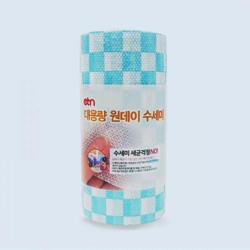 일회용수세미 일회용 설거지 주방 행주 수세미 블루 식기세척 청소용 보푸라기 주방수세미