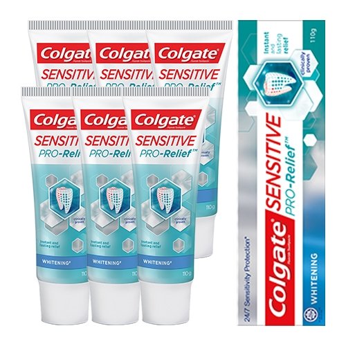 [Colgate -Palmolive Company][세계 판매 1위] 콜게이트 시린이치약 센시티브 화이트닝 110g x 6개