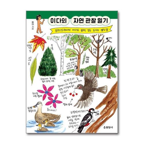 [제이북스][큰글자도서] 이다의 자연 관찰 일기 - 일러스트레이터 이다와 함께 걷는 도시의 열두 달