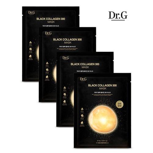 [닥터지]블랙 콜라겐 300 마스크 팩 4매 1세트