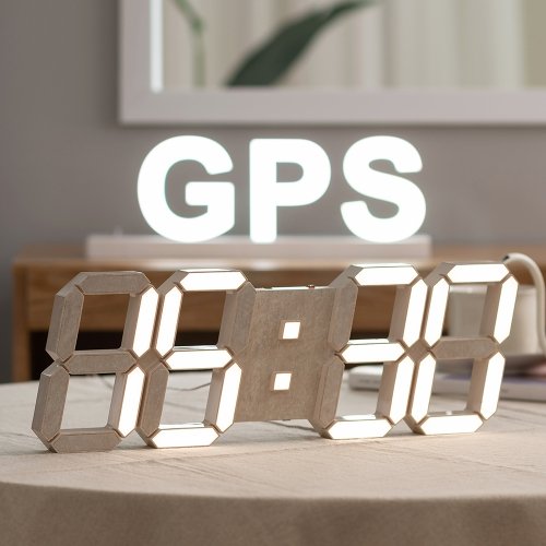 국산 플라이토 위성 GPS 인테리어 LED 벽시계 38cm 멜로우 / 포토사은품