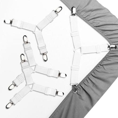 침대시트고정 Y형 집게클립 세트 침대시트고정밴드 이불고정핀 패드