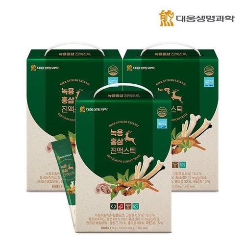 한화갤러리아㈜ 갤러리아_대웅생명과학 녹용홍삼 진액 스틱 100포 3박스