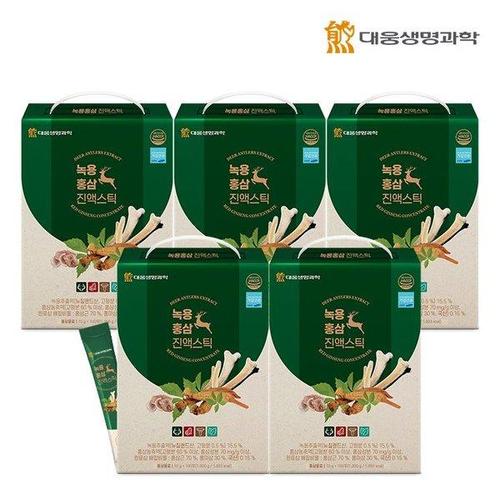 한화갤러리아㈜ 갤러리아_대웅생명과학 녹용홍삼 진액 스틱 100포 5박스