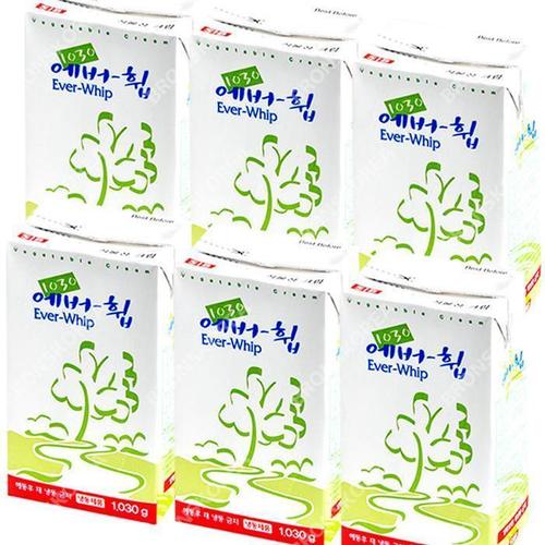 [선인]에버휩 휘핑크림 가당 1030g 6개(아이스박스) 생크림 로제 (12545449)
