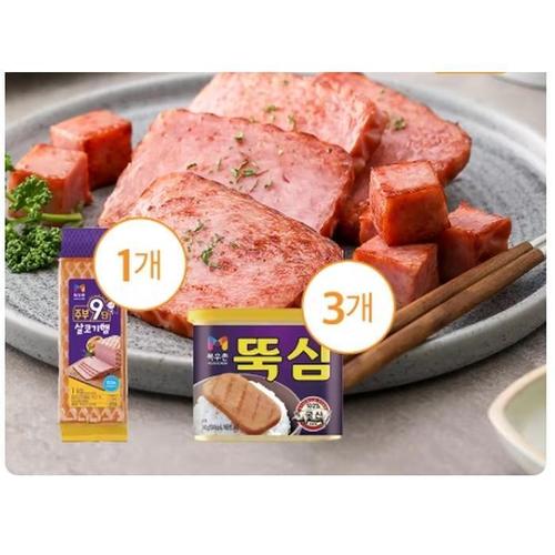 셀러허브 [목우촌] 주부9단 살코기햄 1KG+뚝심 340G 3개