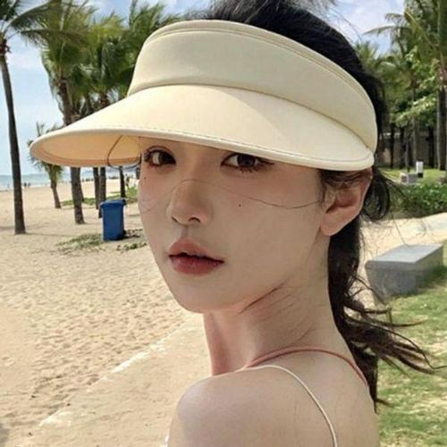 [에이치플러스몰]자외선차단 여성 스팸 햇빛 챙모자 캠핑