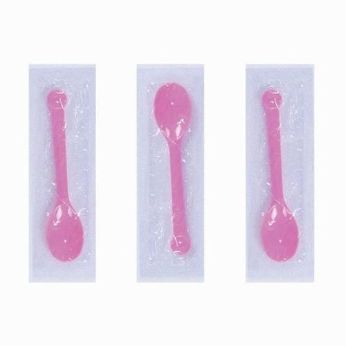 [QN40463X_56]일회용미니수저 미푼 개별포장 핑크 500개