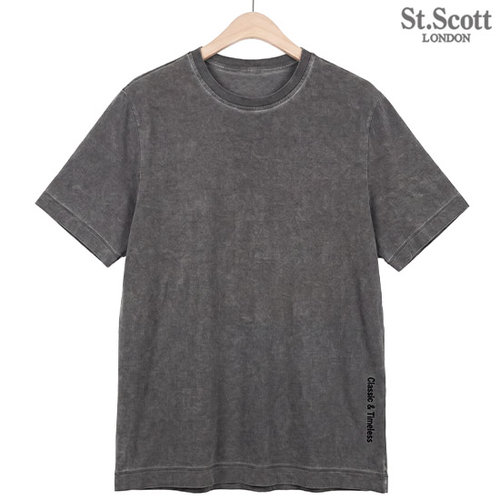 [St.Scott] 세인트 26SS 남성 니들워크 피그먼트 다잉 코튼 100 티셔츠 4종 2