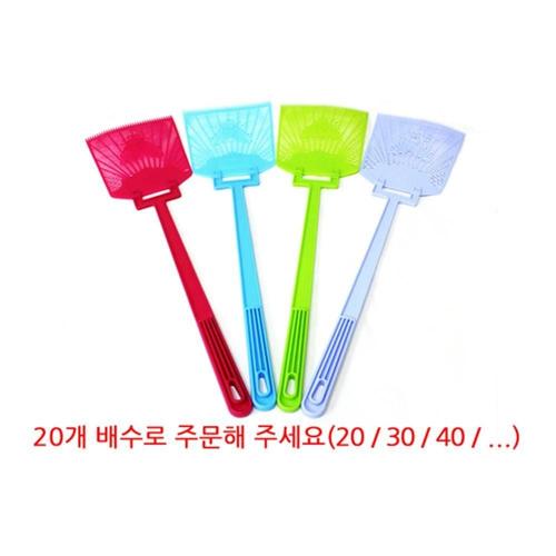 벌레퇴치 대형 왕파리채-색상랜덤발송 모기잡기 WD3018D