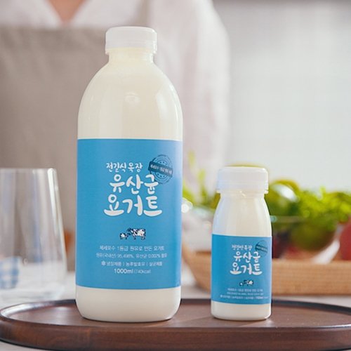 [블루미너스] 전길식 목장 유산균 요거트 1000ml X 2개+150ml X 8개