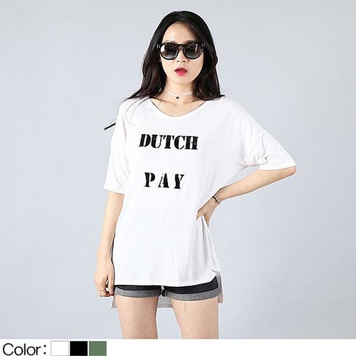 USD 1916Y 더치페이롱여자반팔티 (USD1916Y)