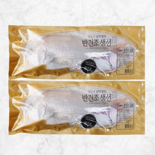 (주)동방유통 [동방유통] 냉풍건조 반건조 도미 600gx2팩