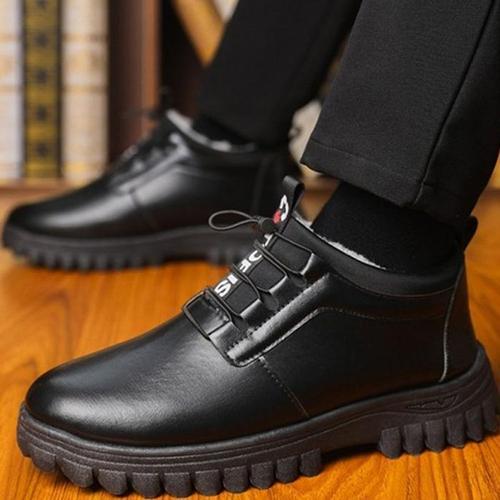 [XBI71776]남성 털안감 워커 블랙 1P 겨울 보온 방한화