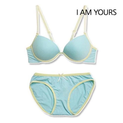 [셀럽하우스]여성 MXLP5182 속옷 브라 팬티 세트 마카롱 민트(라이트옐로우)
