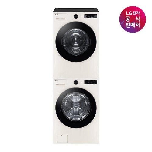 [LG전자공식판매처] LG 트롬 세트모델 FG21EN+RG19EN (드럼세탁기+건조기)