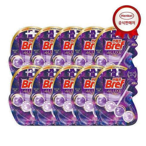 한화갤러리아㈜ 갤러리아_헨켈 변기세정제 브레프 디럭스 미드나잇 1p 10개