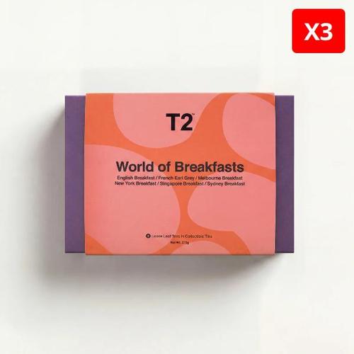 [티투(T2)][해외] T2 월드 오브 브렉퍼스트 루즈 리프 기프트 팩 (6종 틴 구성) X3개