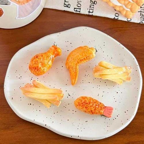 [셀럽하우스]튀김모형악어집게핀 BXDSWPWC (랜덤 튀김음식포인트헤어핀 특가