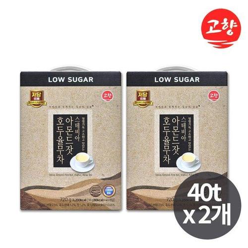 [한화갤러리아㈜]갤러리아_고향 스테비아 아몬드 잣 호두 율무차 40T X2 건강차 전통차 간
