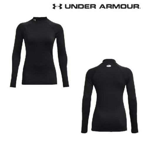셀러허브 언더아머 sh06 여성 ColdGear® 어센틱 모크 넥 이너 티셔츠  1368702-001