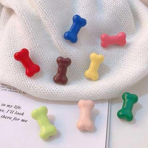 [셀럽하우스]컬러풀뼈다귀머리핀 UCAZVENN 4개) 미니악어집게핀(랜덤 특가