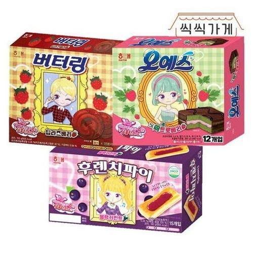 한화갤러리아㈜ 갤러리아_봄 신상과자 3종 / 오예스 쑥트로베리 후렌치파이 블랙커런트