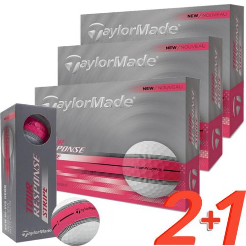 테일러메이드 [중고] 테일러메이드 투어리스폰스 핑크 스트라이프 3피스 골프공 3더즌 36구 taylormad gol...