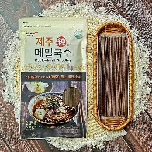 [셀러허브 식품]제주순메밀국수 4봉 국산 100% 메밀면 냉소바 온메밀국수 비빔 막국수