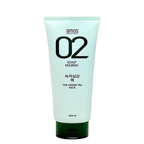 아모스 녹차실감 팩 250ml 두피 모발 케어 팩(AD)