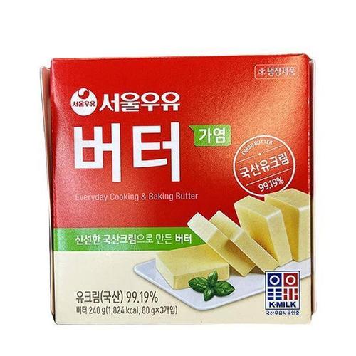 서울우유 버터 80gx3(가염) x 1개 e48008