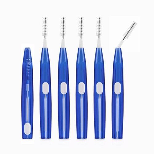 셀러허브 [RG3M8SR0]일본 켄트 슬라이드 휴대용 치간 칫솔 6PCS