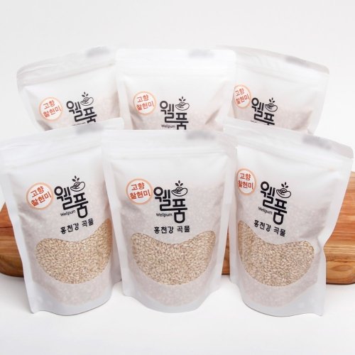 홍천강 누룽지향 찰현미 3kg (500x 6봉)
