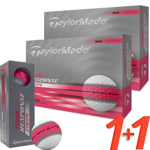 테일러메이드 [중고] 테일러메이드 투어리스폰스 스트라이프 3피스 핑크 골프공 2더즌 24구 taylormad gol...