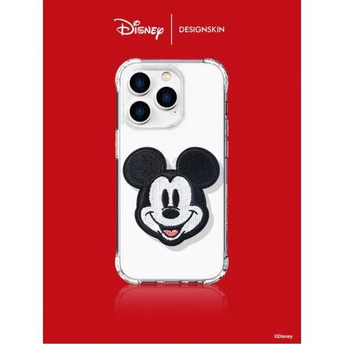 [디자인스킨]부착형 자수 톡 거치대-미키마우스 grt_dg_mk