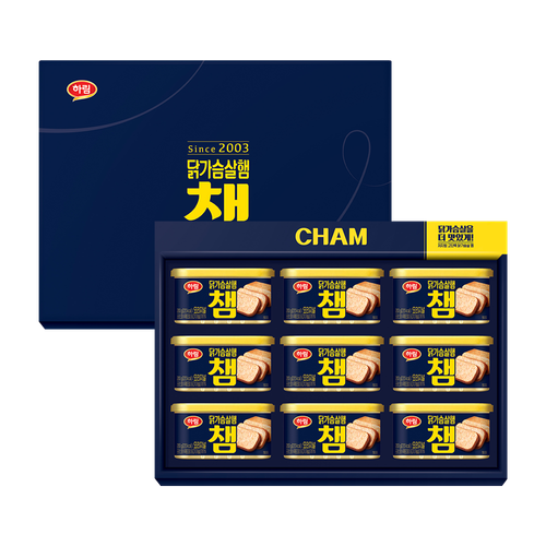 하림 닭가슴살햄 챔 세트(9입)