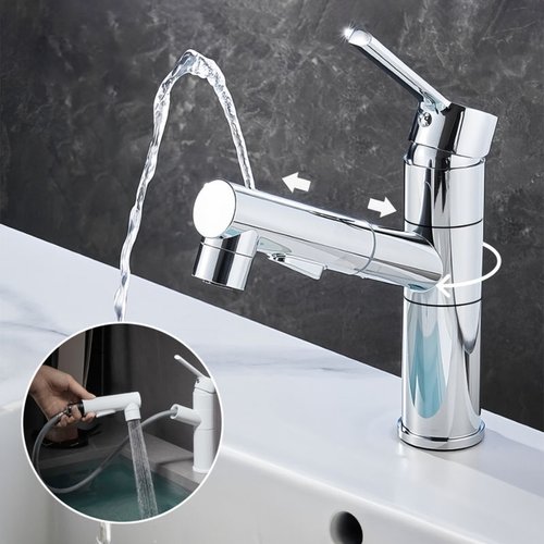 세면대 워터탭 60cm호스 세가지 분사모드 샤워건 욕실 화장실 스프레이건 N439