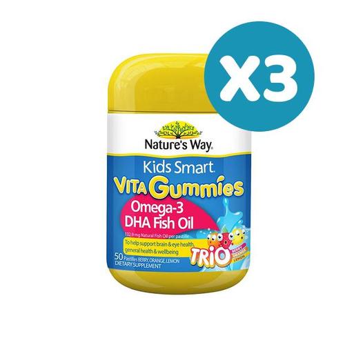 [명절특가] 네이쳐스웨이 키즈 비타구미 오메가3 50정X3개