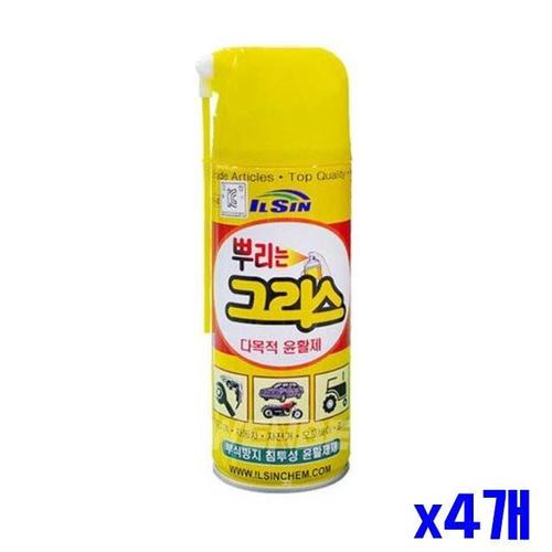 녹슬고 빡빡한 곳에 뿌리는 윤활제 420ml x4개묶음 WFKTIDA