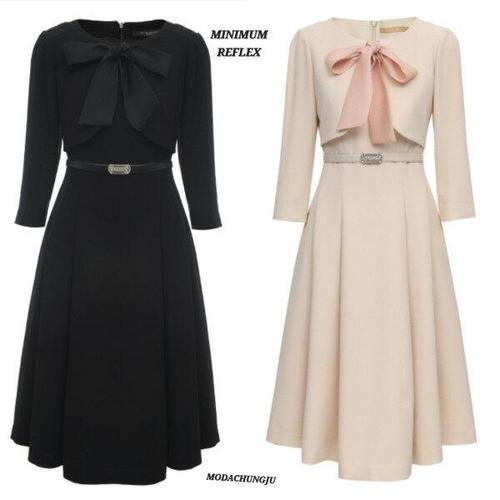 [미니멈]MD 리본 플레어 원피스 MD MMYCAWO7030_CJ