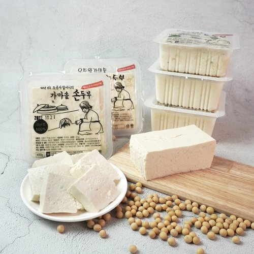 더조은푸드 조춘자 가마솥 전통 손두부 2팩 + 잣 두부 1팩