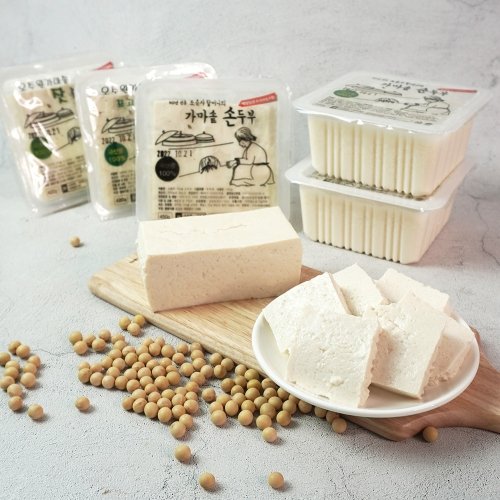 더조은푸드 조춘자 가마솥 전통 손두부 2팩 + 흑두부 1팩
