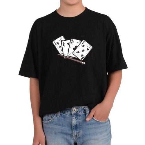 [하프클럽][에이치플러스몰]반팔티 카드 포커 카지노 casino 게임 다양한색상 전사이즈