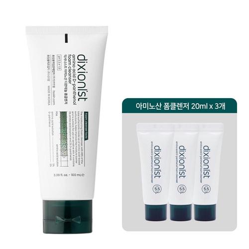 [딕셔니스트]딕셔니스트 아미노산 디판테놀 폼클렌저 100ml + 미니 20ml 3개