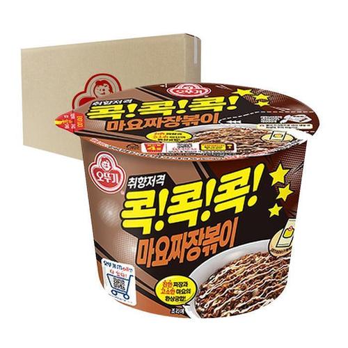 [대용량과자][가공식품]오뚜기 콕콕콕 마요짜장볶이 큰컵 130g 12입 (44882069)