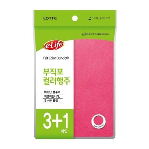 이라이프 부직포행주 칼라행주 (30x40cm) 3+1매입 WC72A31